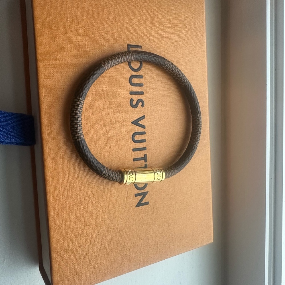 Louis Vuitton Dark Brown Bracelet with Gold Accent - Picture 3 of 3